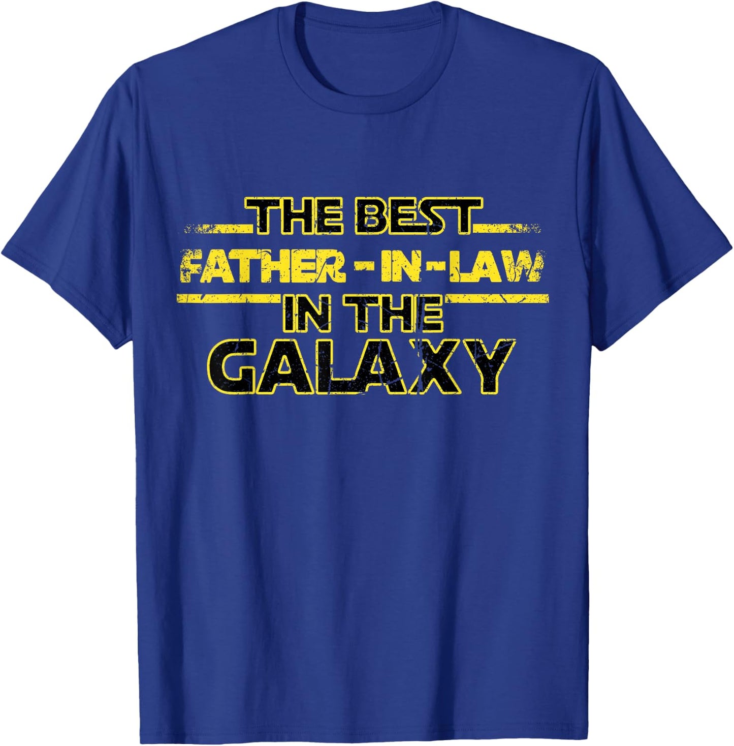 Best Father-in-Law in Galaxy Gift Father in Law Vintage T-Shirt - T-Shirt | Royal
