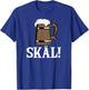Skäl Wooden Beer Mug Viking T-Shirt - T-Shirt | Royal