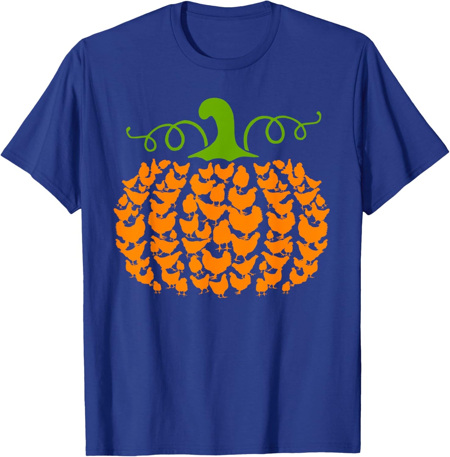 Pumpkin Chickens Lover Halloween Costume Girls Women T-Shirt - T-Shirt | Royal