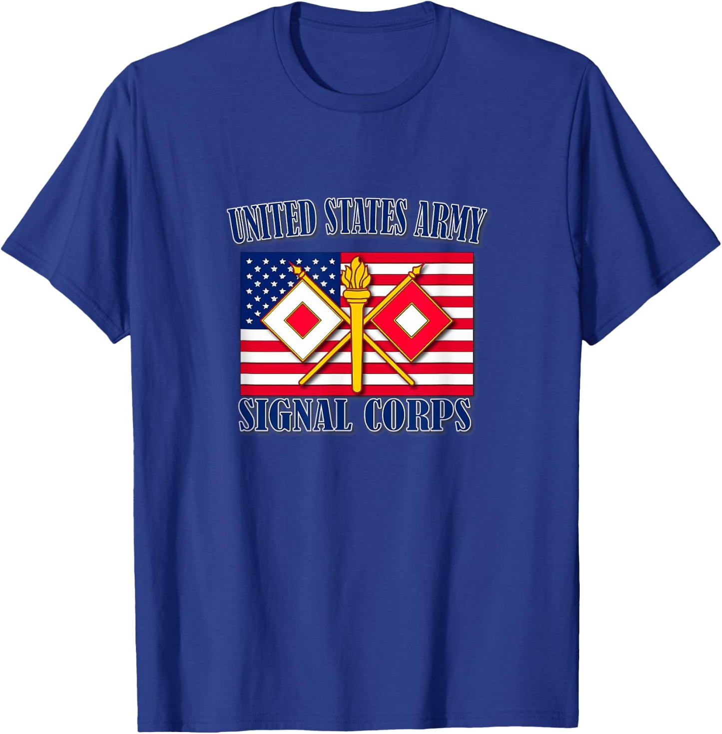 Signal Corps (Front Design) T-Shirt - T-Shirt | Royal