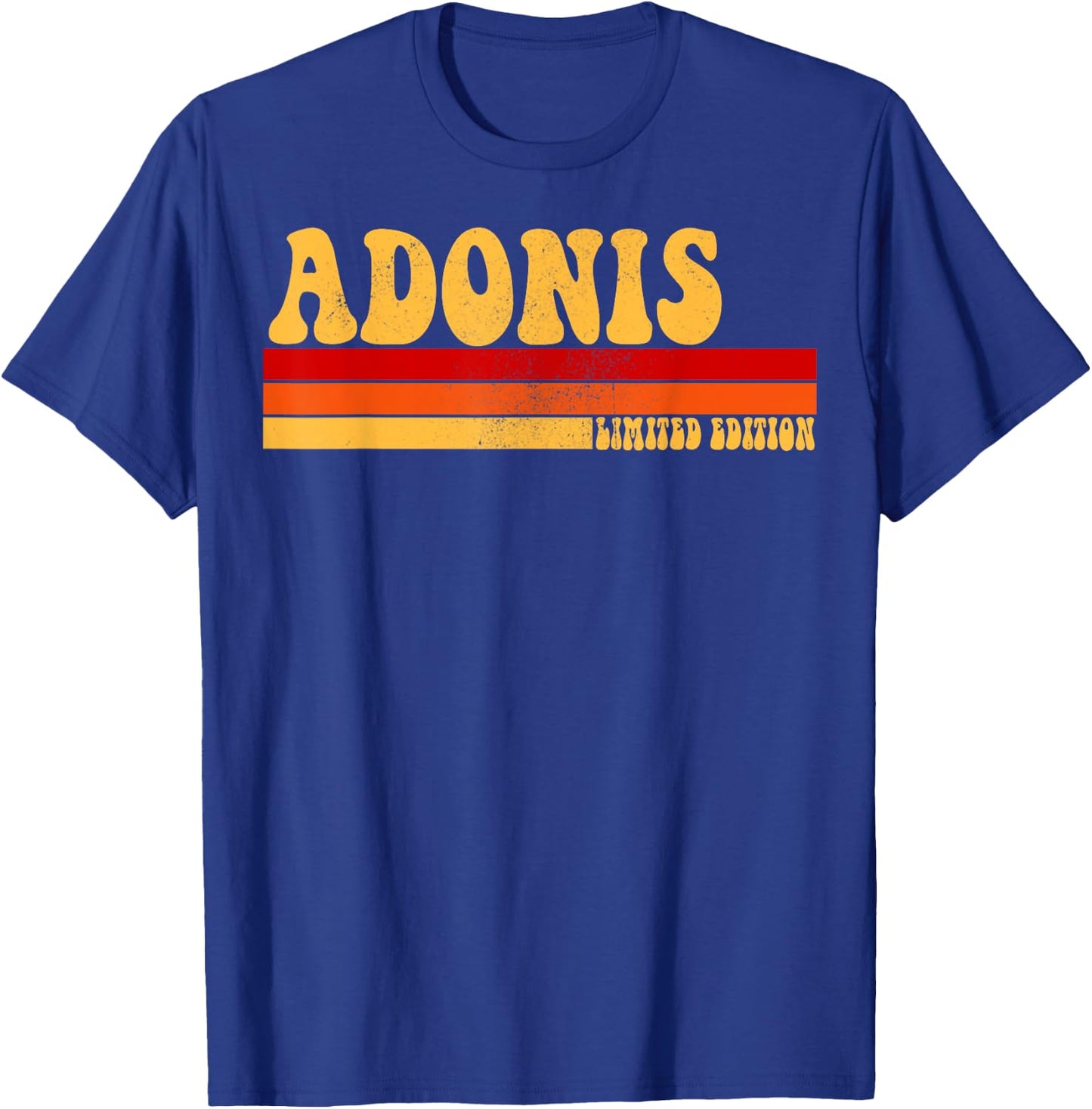ADONIS Name Personalized Idea Men Retro Vintage ADONIS T-Shirt - T-Shirt | Royal