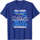 Roller Coaster Funny Yes I Know I Am Cranky In My Defence T-Shirt - T-Shirt | Royal