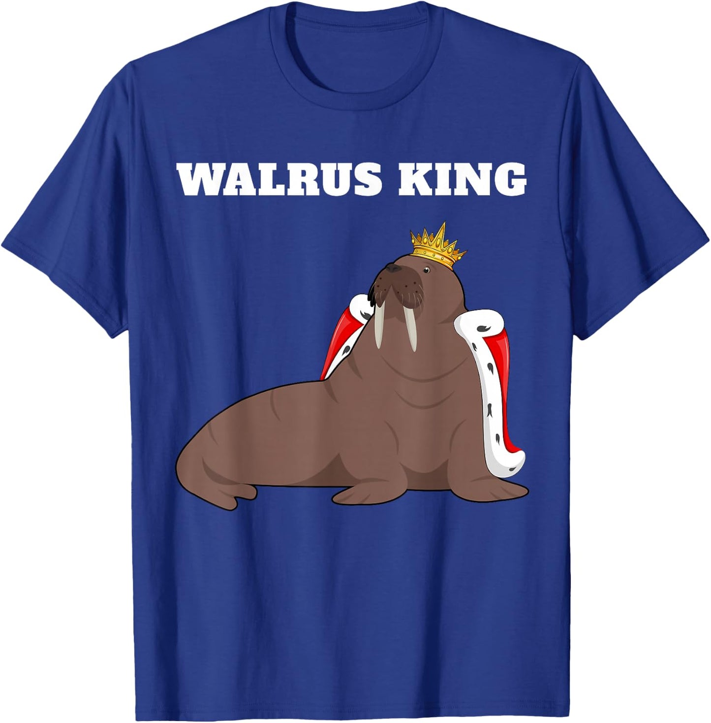 Walrus King | Walrus | Boys Walrus T-Shirt - T-Shirt | Royal