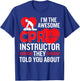 CPR Accessories CPR Manikin Training Service CPR Instructor T-Shirt - T-Shirt | Royal