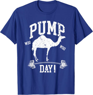 Funny Pump Day Hump Day Camel Weight Lifting Training Gym T-Shirt - T-Shirt | Royal
