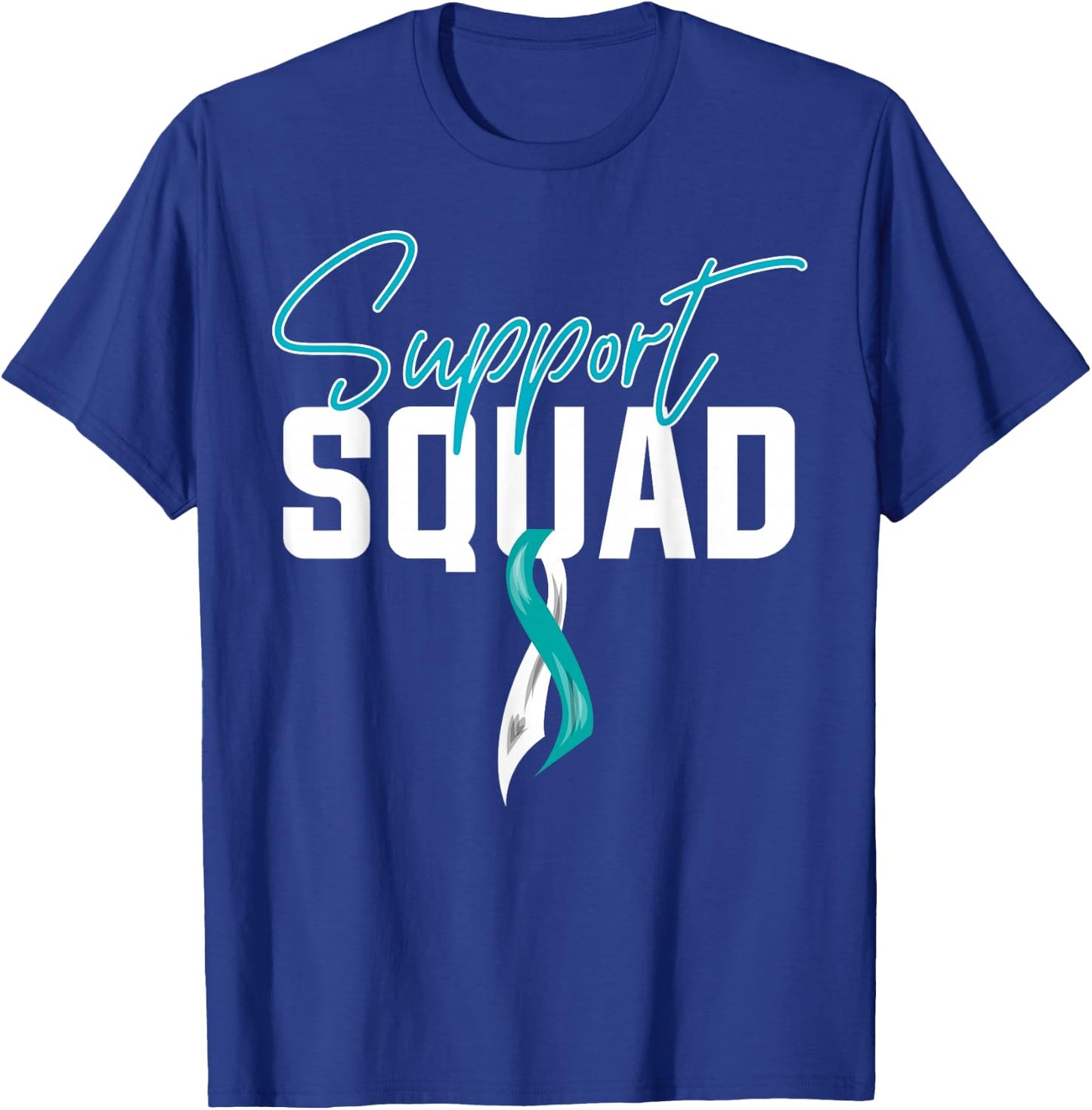Cervical Cancer Awareness Support Squad T-Shirt - T-Shirt | Royal