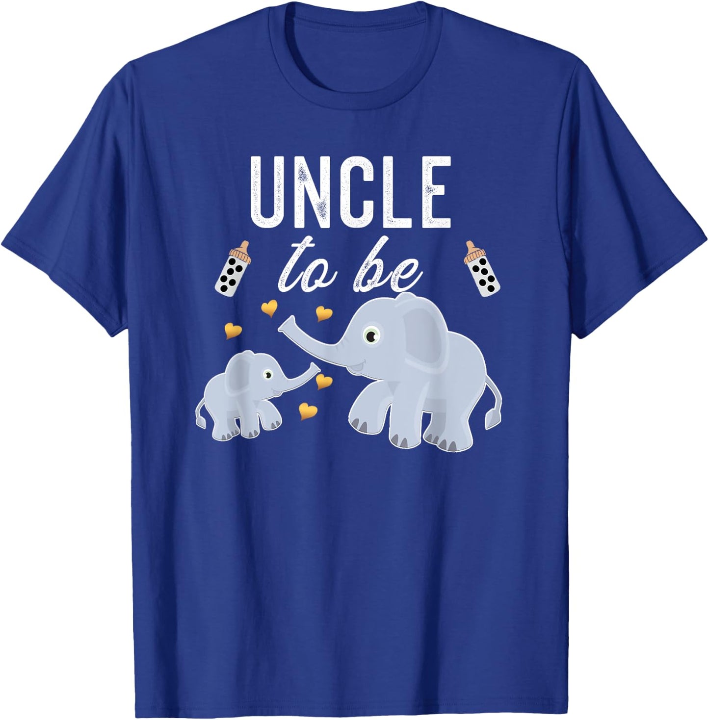 Uncle To Be Elephant Baby Shower Uncle Cute T-Shirt - T-Shirt | Royal