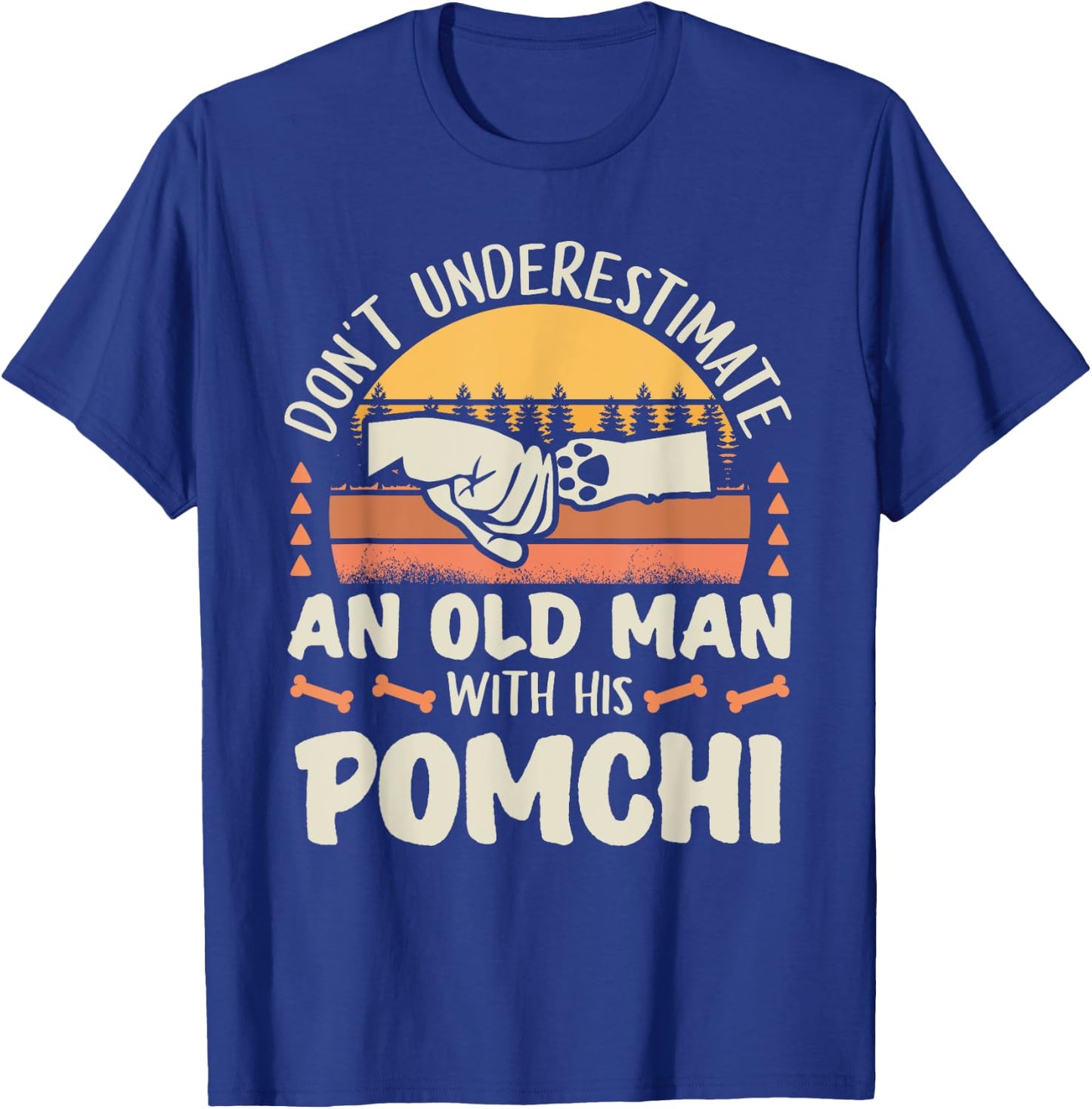 Pomchi Shirt Men Women Dog Mom Dog Lover T-Shirt - T-Shirt | Royal