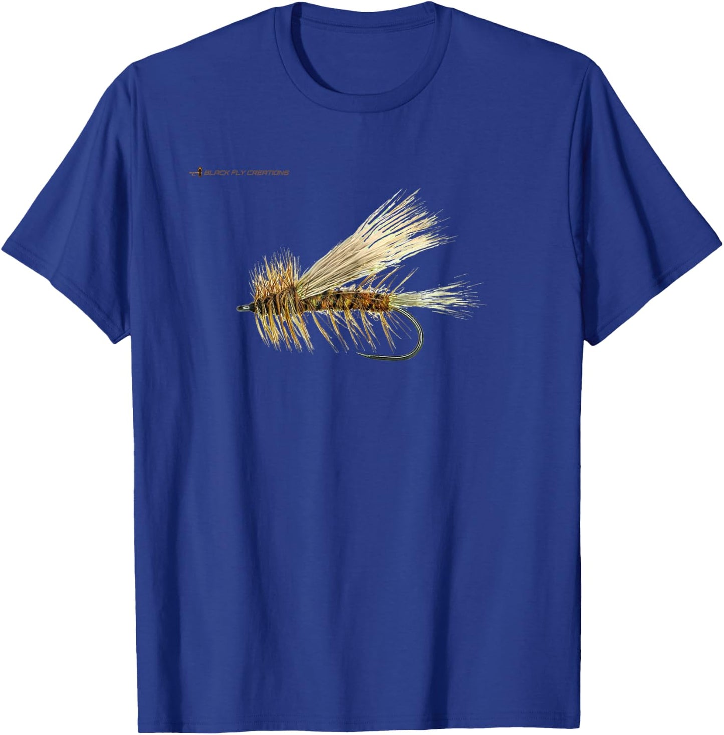 Dry Fly Stimulator Fly Fishing Shirts by Black Fly T-Shirt - T-Shirt | Royal