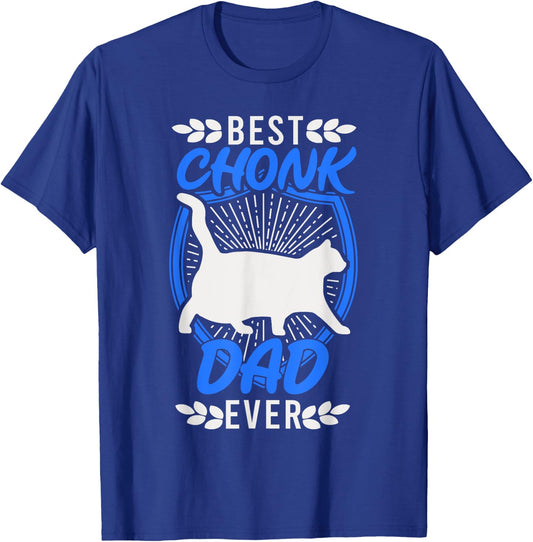 Chonk Dad Chonk Scale Cat Retro Chonky Memes Men T-Shirt - T-Shirt | Royal