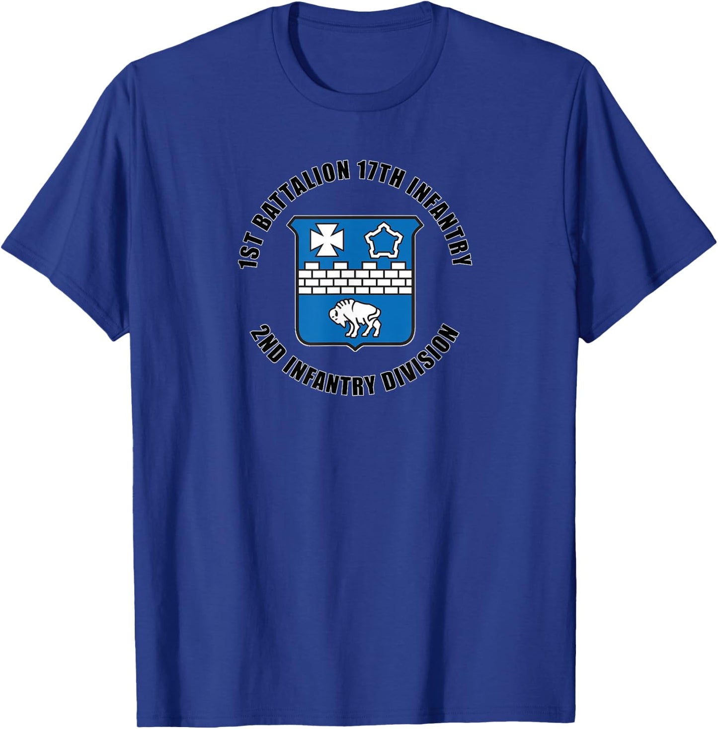 1st Battalion 17th Infantry 2nd Infantry Division Gift T-Shirt - T-Shirt | Royal
