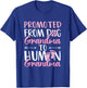 Promoted from Dog Grandma to Human Grandma to be T-Shirt - T-Shirt | Royal