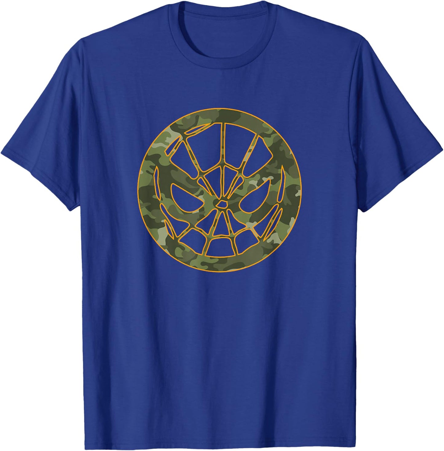 Marvel Spider-Man Camouflage Logo T-Shirt - T-Shirt | Royal