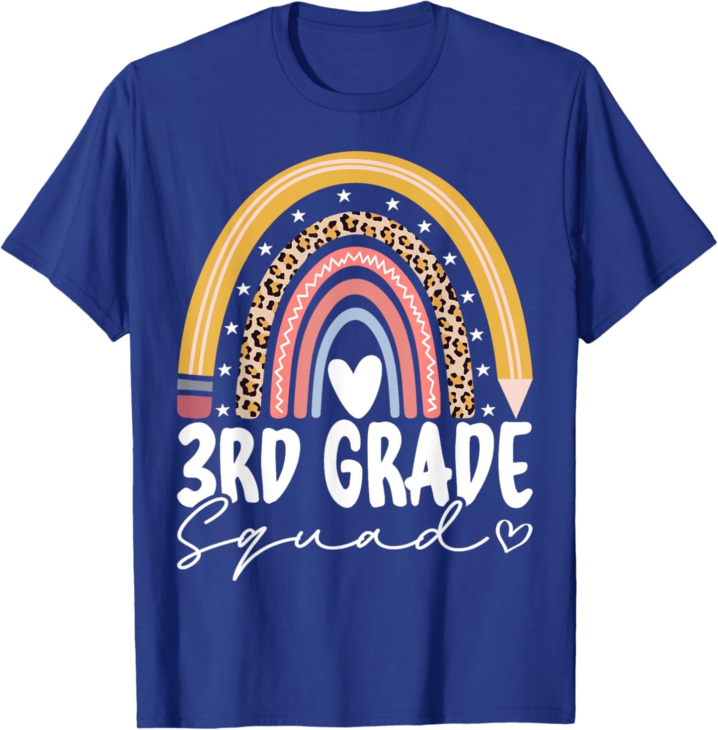 Third Grade Squad 3rd Grade Team Retro First Day of School T-Shirt - T-Shirt | Royal