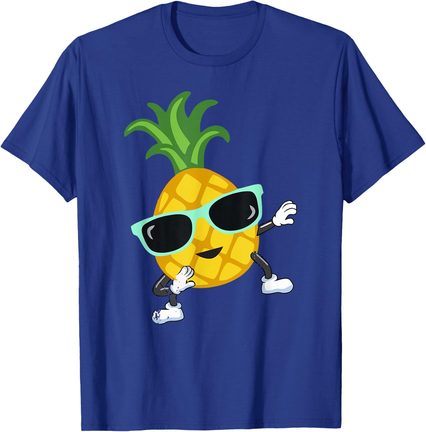 Dabbing pineapple wearing sunglasses funny pool party gift T-Shirt - T-Shirt | Royal