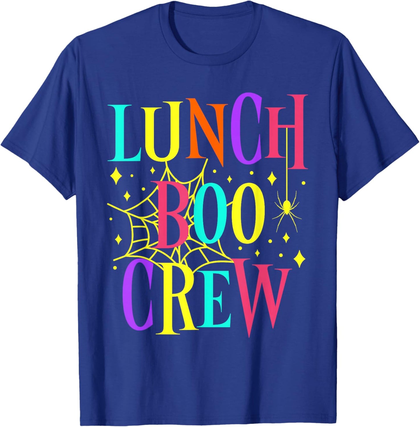 Lunch Lady Boo Crew Cafeteria Halloween Costume Matching T-Shirt - T-Shirt | Royal