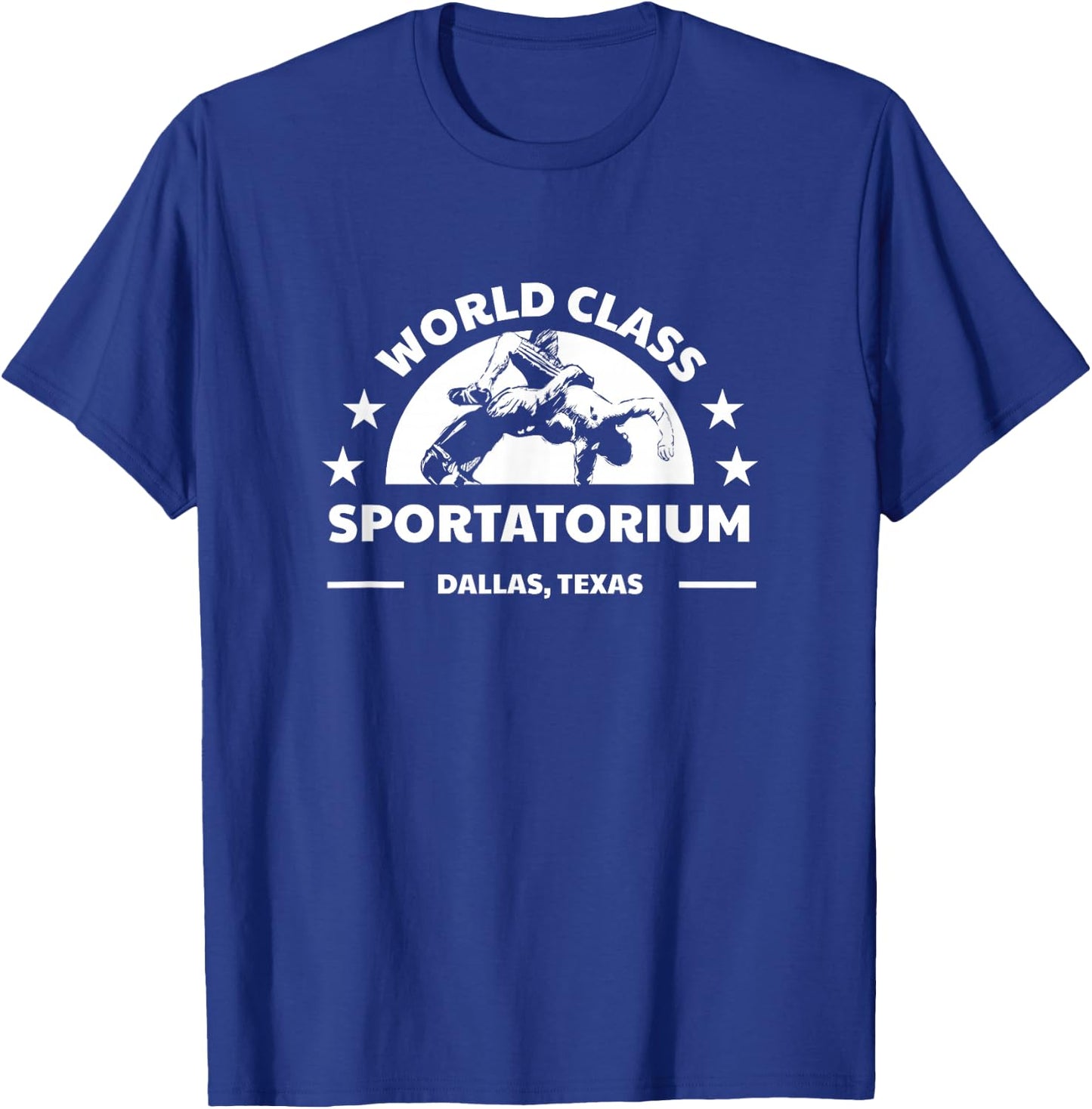 Dallas TX Texas Wrestling World Class Sportatorium T-Shirt - T-Shirt | Royal