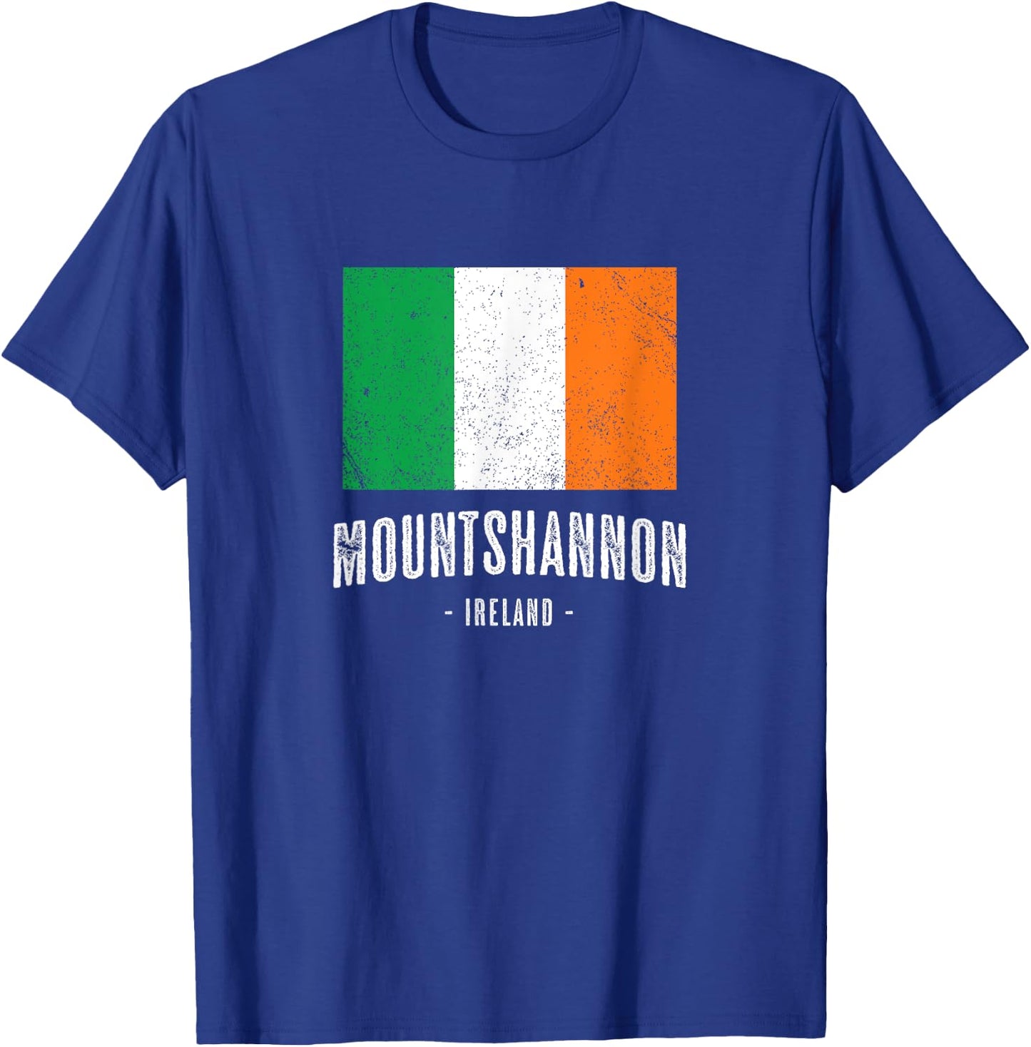 City of MOUNTSHANNON Ireland | Men Women Kids - Irish Flag T-Shirt - T-Shirt | Royal