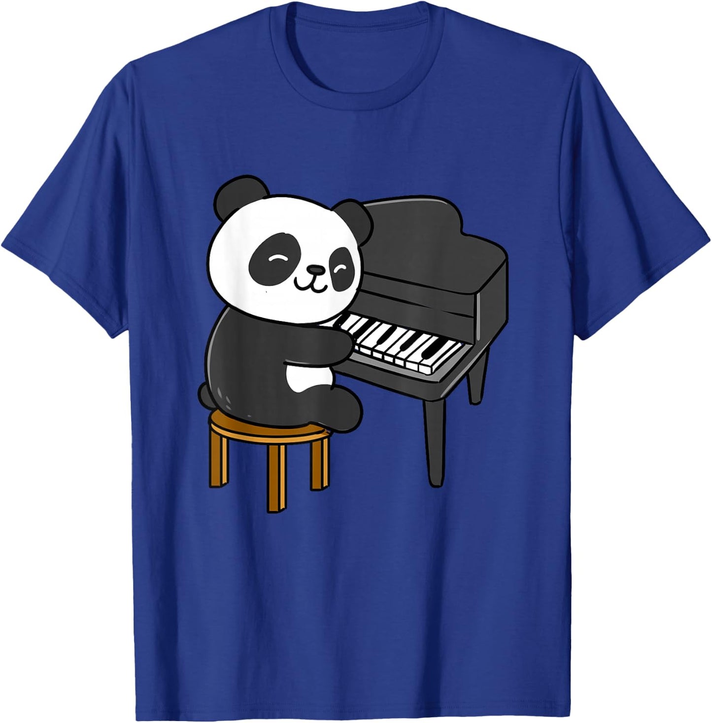 Panda Playing Piano T-Shirt - T-Shirt | Royal
