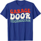 Retro Groovy Garage Door Repair Technician T-Shirt - T-Shirt | Royal