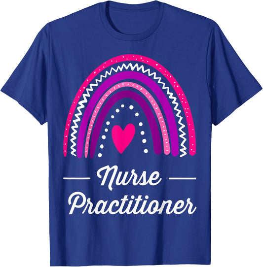 Nurse Practitioner Rainbow T-Shirt - T-Shirt | Royal