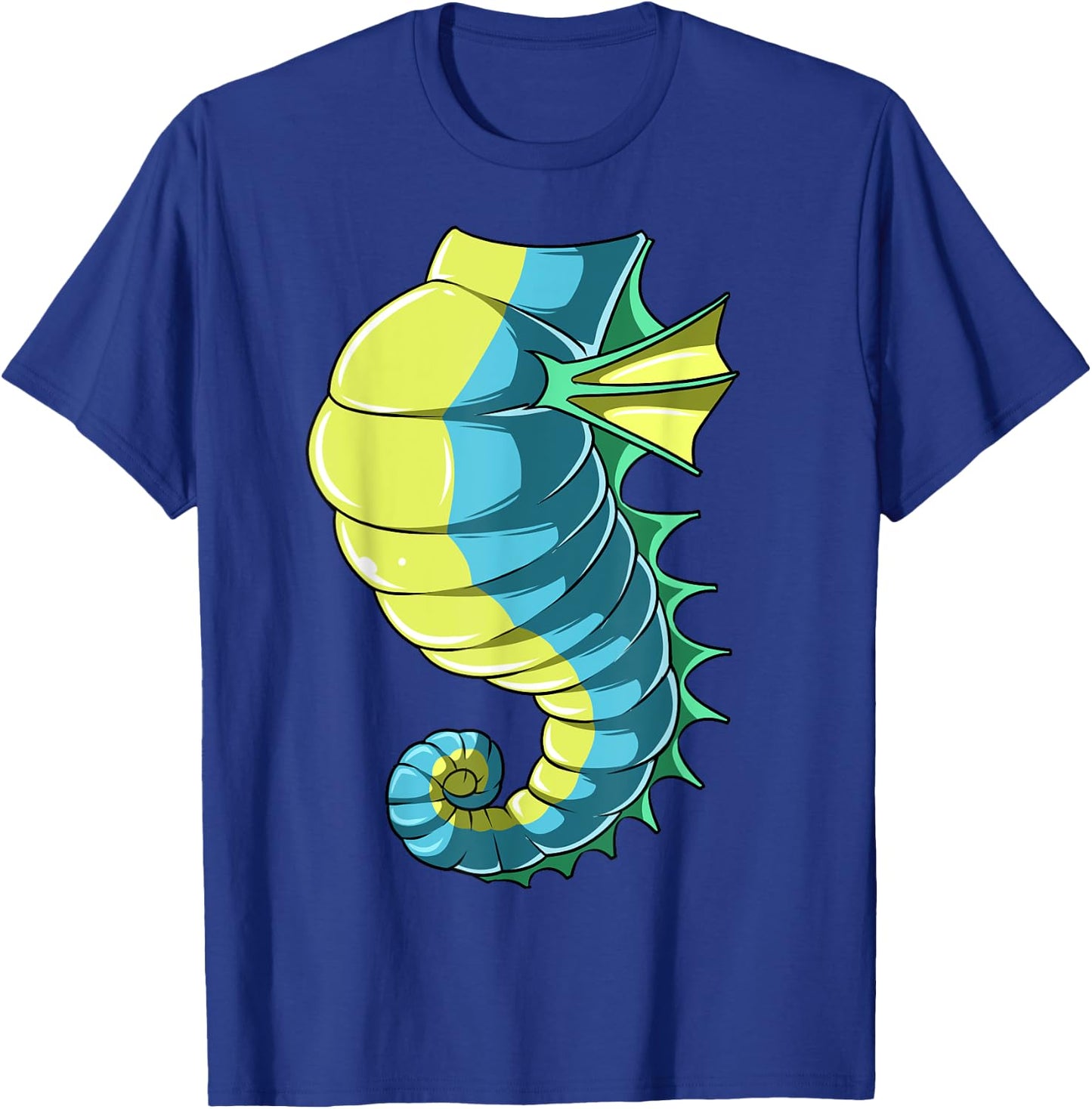Seahorse Costume Seahorse Body Headless Seahorse Costume T-Shirt - T-Shirt | Royal
