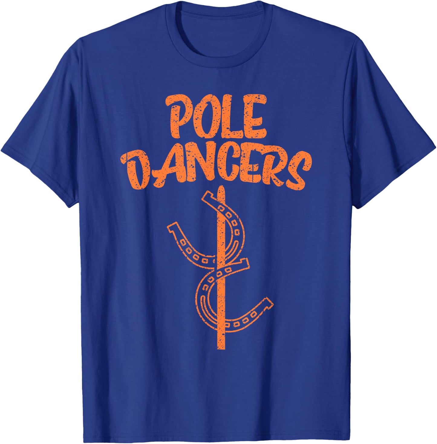 Funny Horseshoe Pitching Game Gift | Cute Throwers Men Women T-Shirt - T-Shirt | Royal