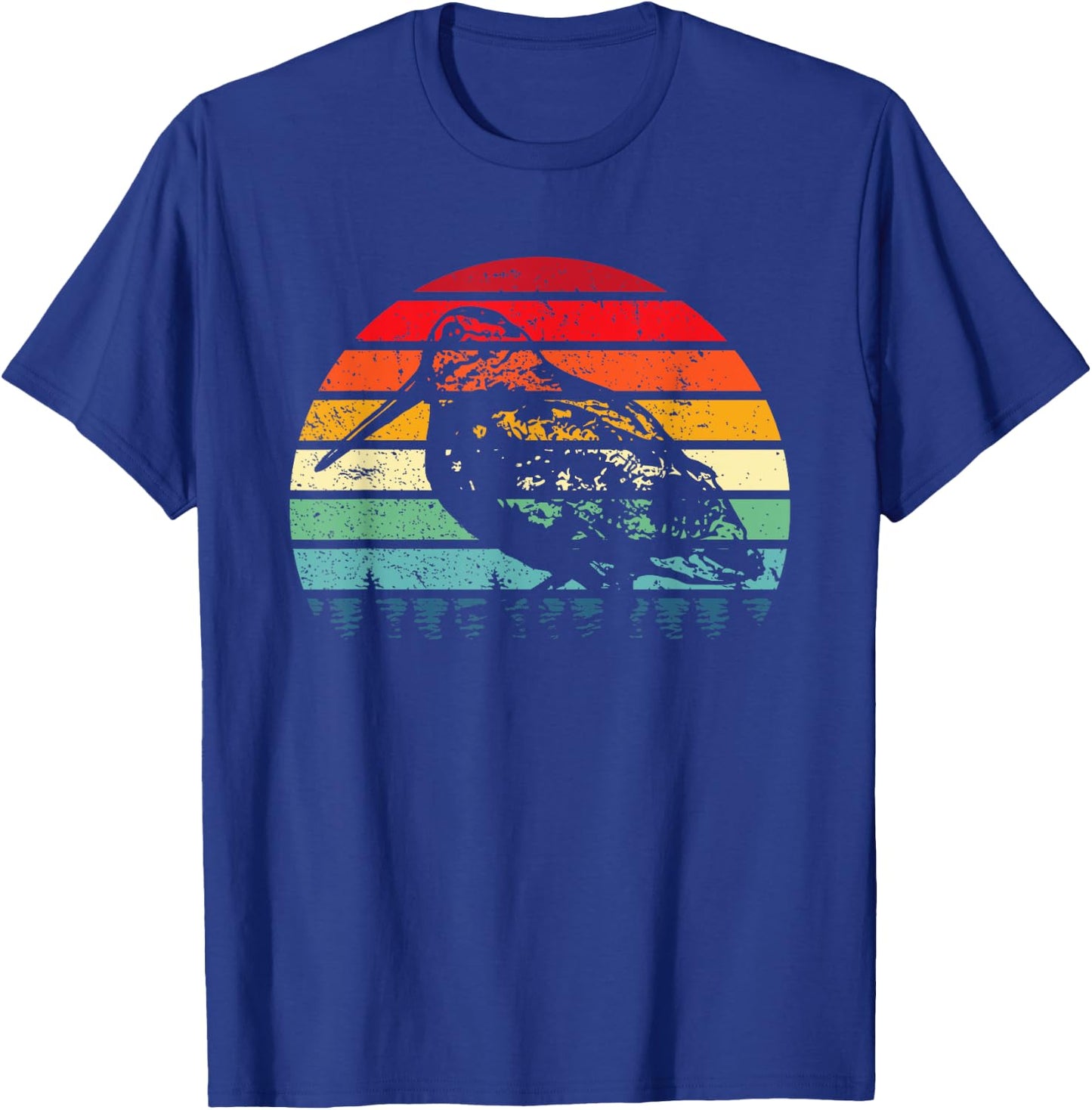 Retro Woodcock Hunter Timberdoodle Bogsucker Hokumpoke Gifts T-Shirt - T-Shirt | Royal