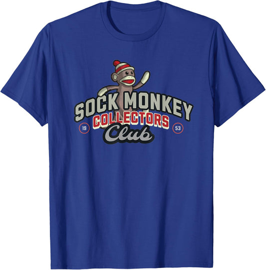 Sock Monkey Collectors Club Est 1953 Sock Monkey T-Shirt - T-Shirt | Royal