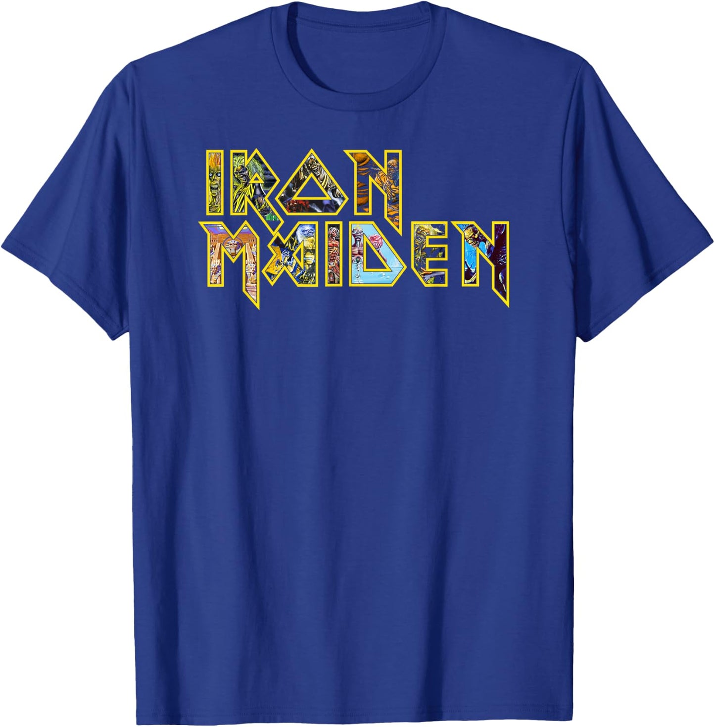 Iron Maiden - Eddie Logo T-Shirt - T-Shirt | Royal