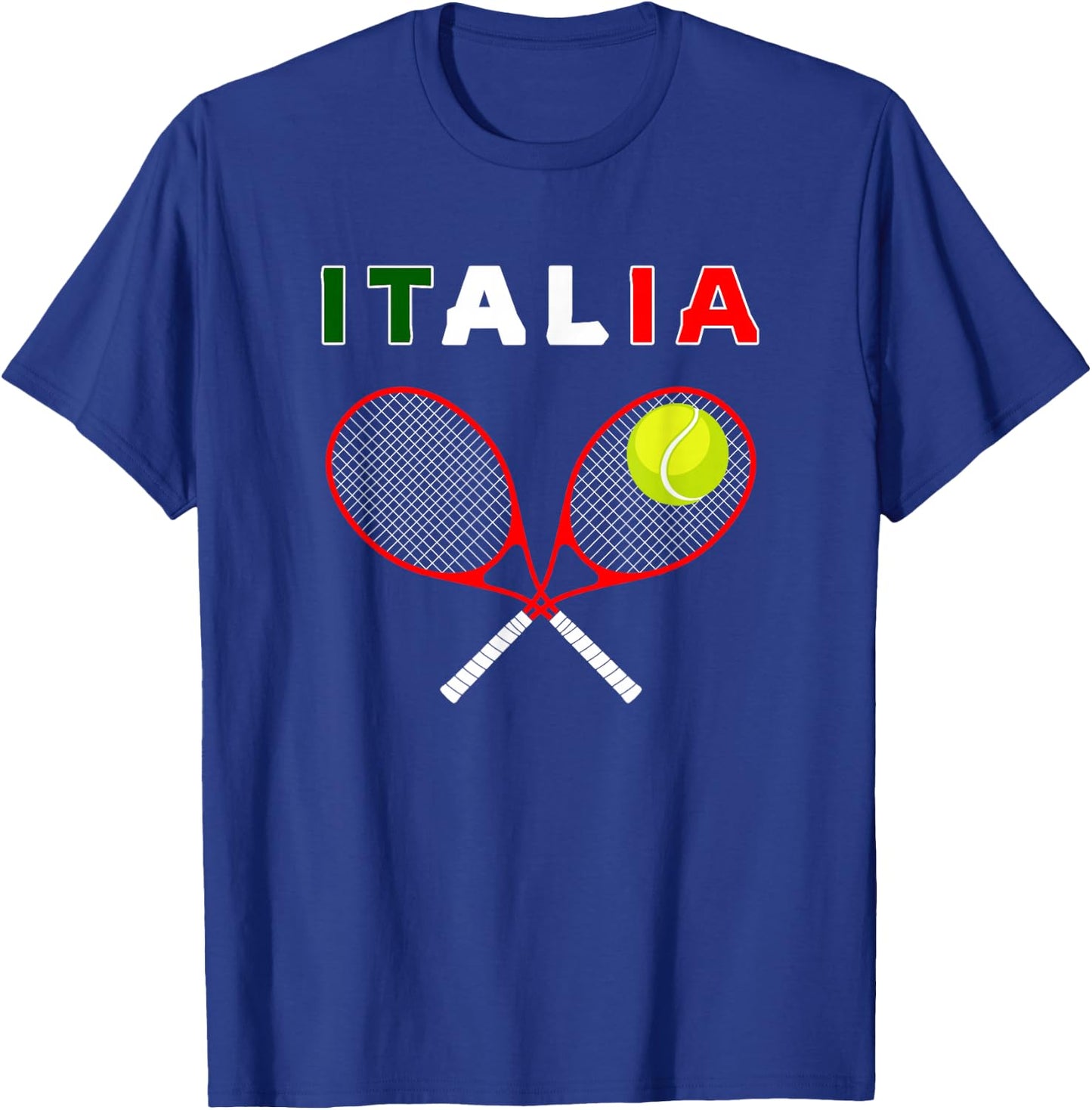 Italy Tennis Graphics / Country Italia Flag Pride T-Shirt - T-Shirt | Royal