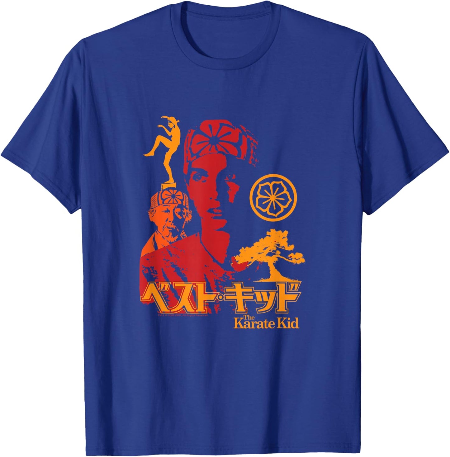 The Karate Kid Iconic Red Orange Yellow Collage Movie T-Shirt - T-Shirt | Royal