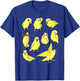 Cute Yellow Parrotlet Pattern Funny Parrots doodles T-Shirt - T-Shirt | Royal