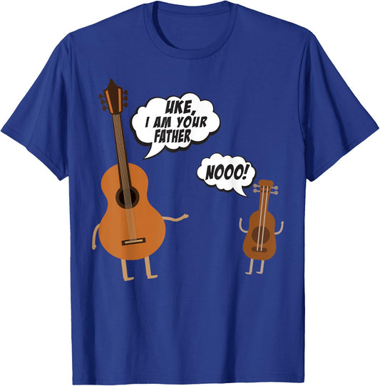 Uke I Am Your Father - Funny Guitar and Ukulele T-Shirt - T-Shirt | Royal
