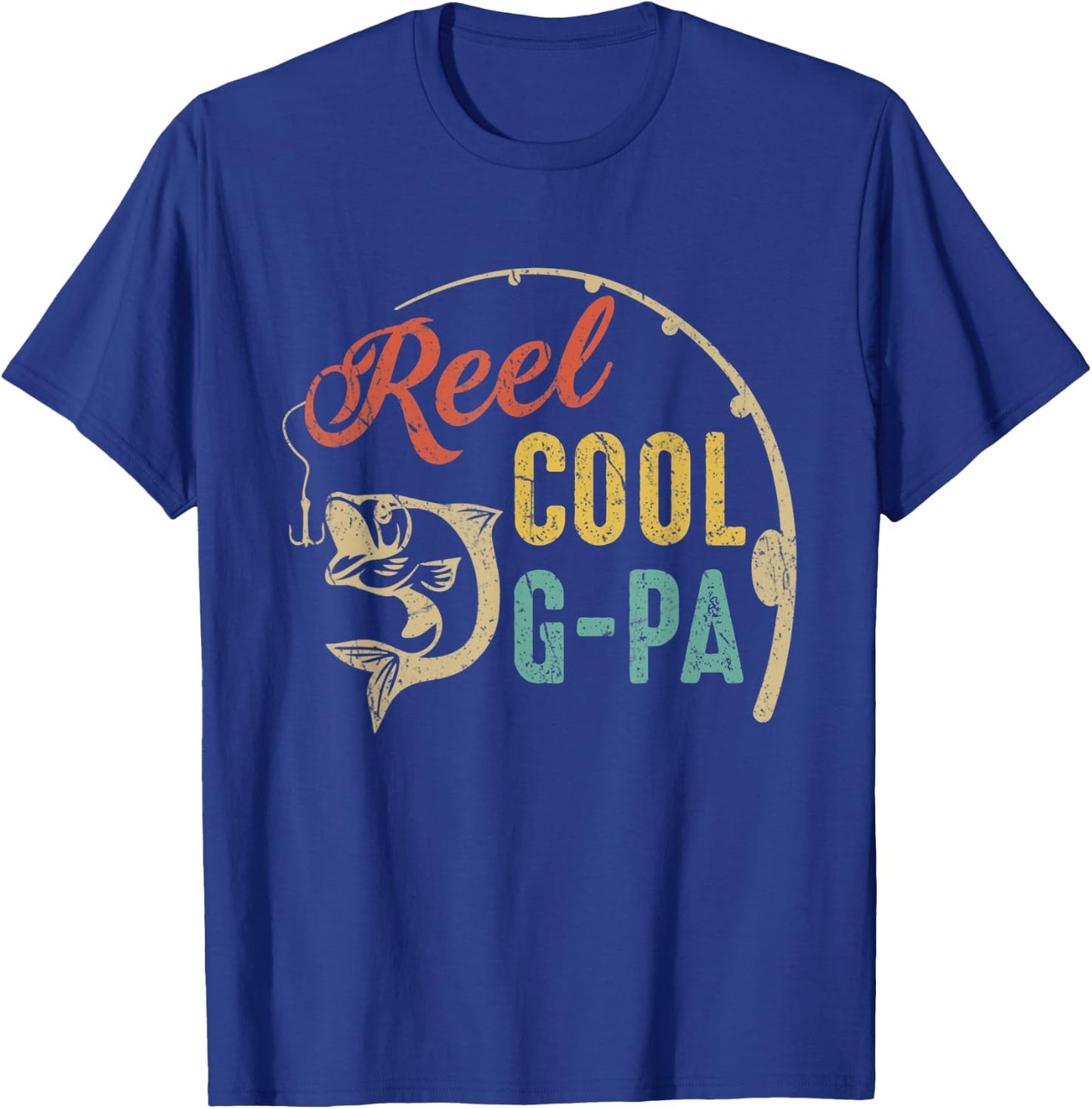 Father's Day Shirt Vintage Fishing Reel Cool G-Pa T-Shirt - T-Shirt | Royal