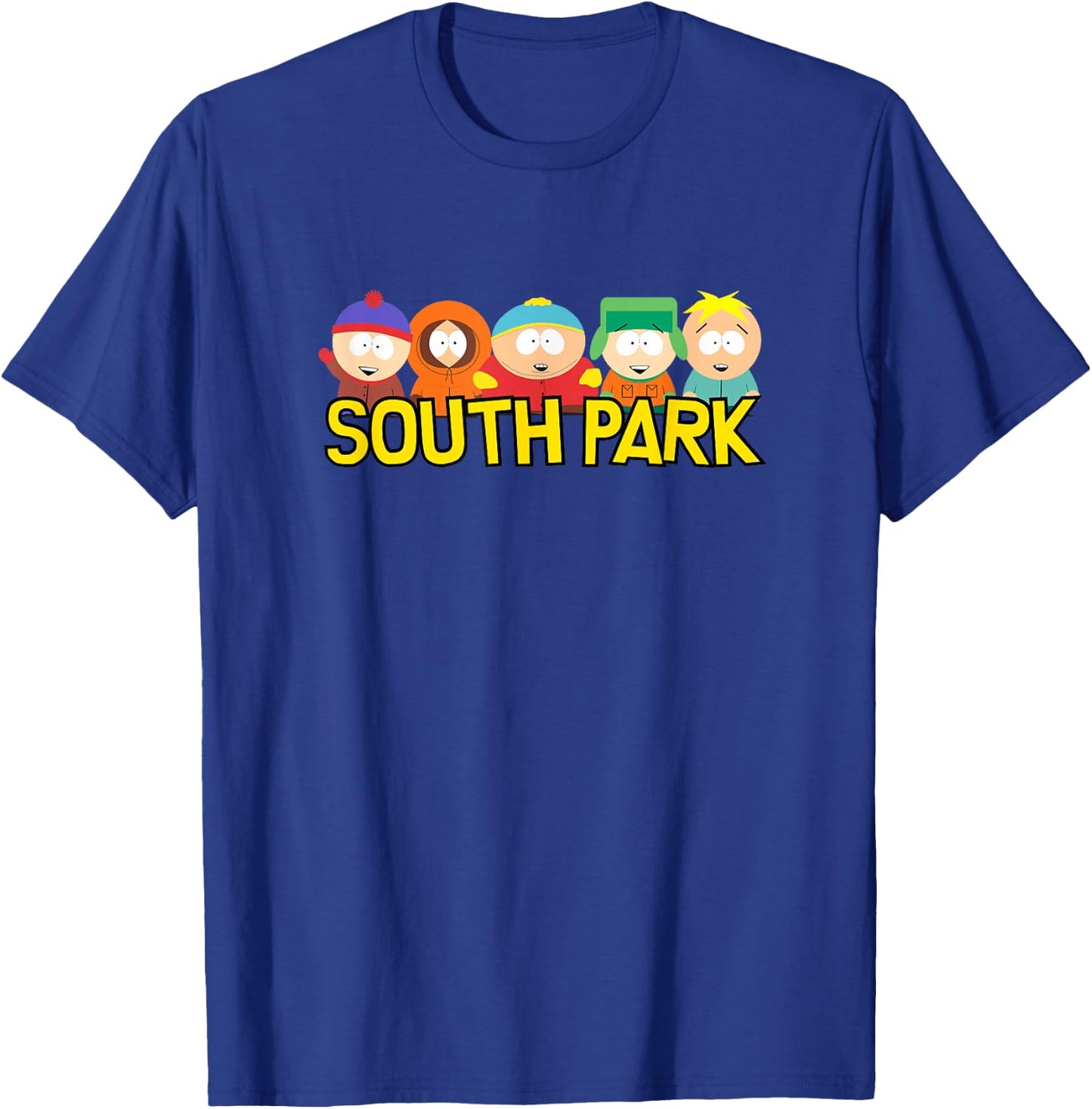 South Park Gang Behind Logo T-Shirt - T-Shirt | Royal