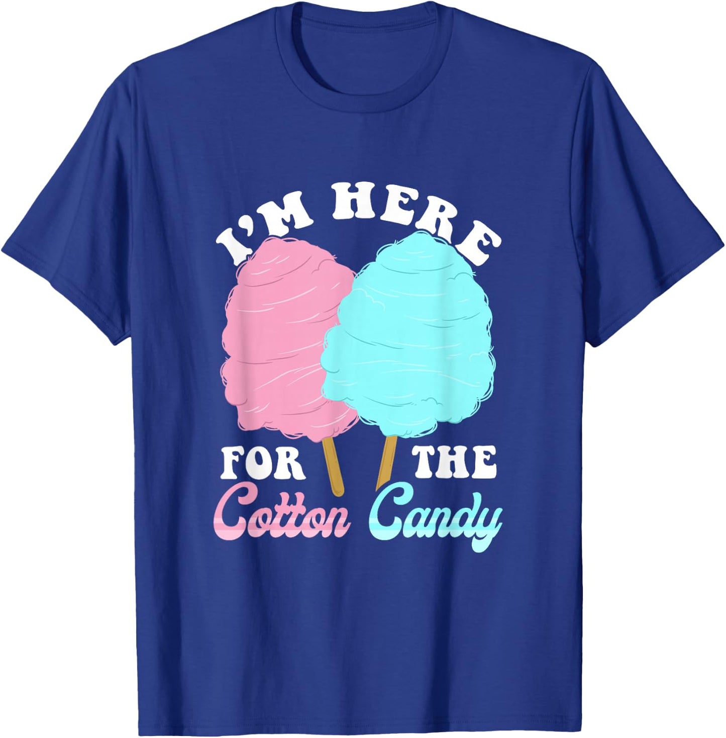 Cotton Candy Fair and Carnival Food T-Shirt - T-Shirt | Royal