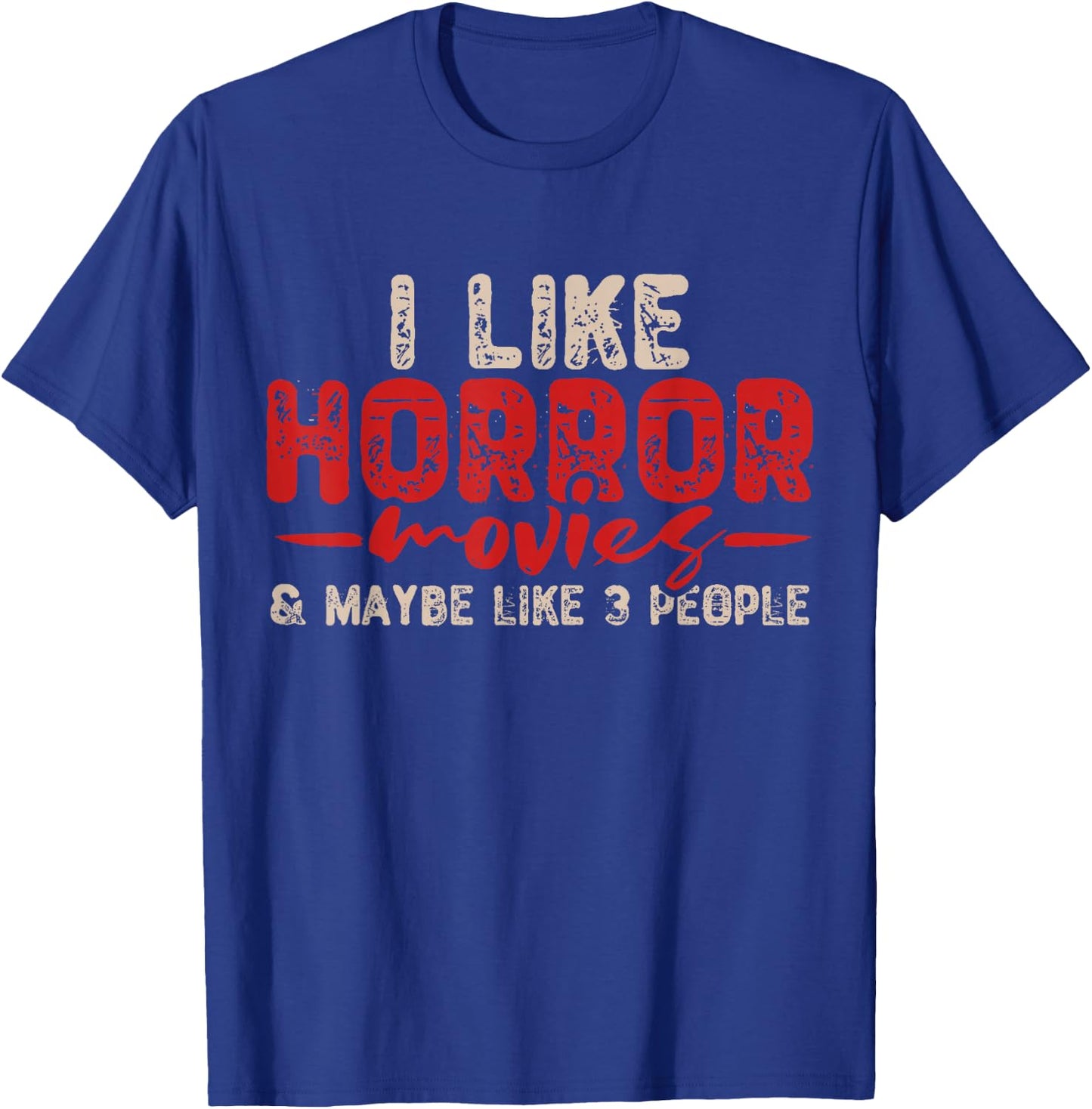Horror Movie Gifts Adult Black Short Sleeve Small T-Shirt - T-Shirt | Royal