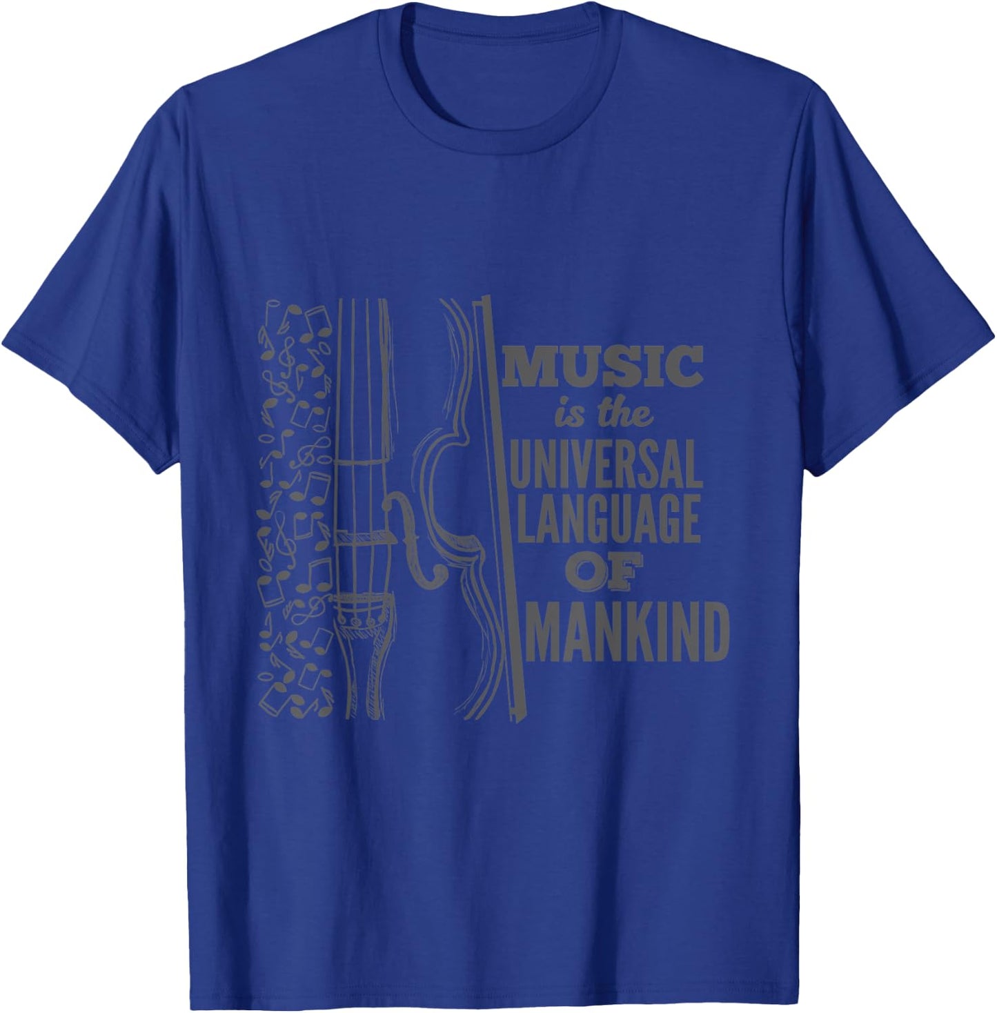 Music Is The Universal Language Funny Composer Gift T-Shirt - T-Shirt | Royal