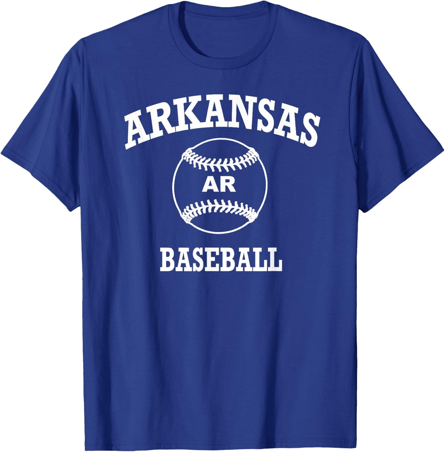 Classic Baseball Logo Arkansas Retro Design College State T-Shirt - T-Shirt | Royal