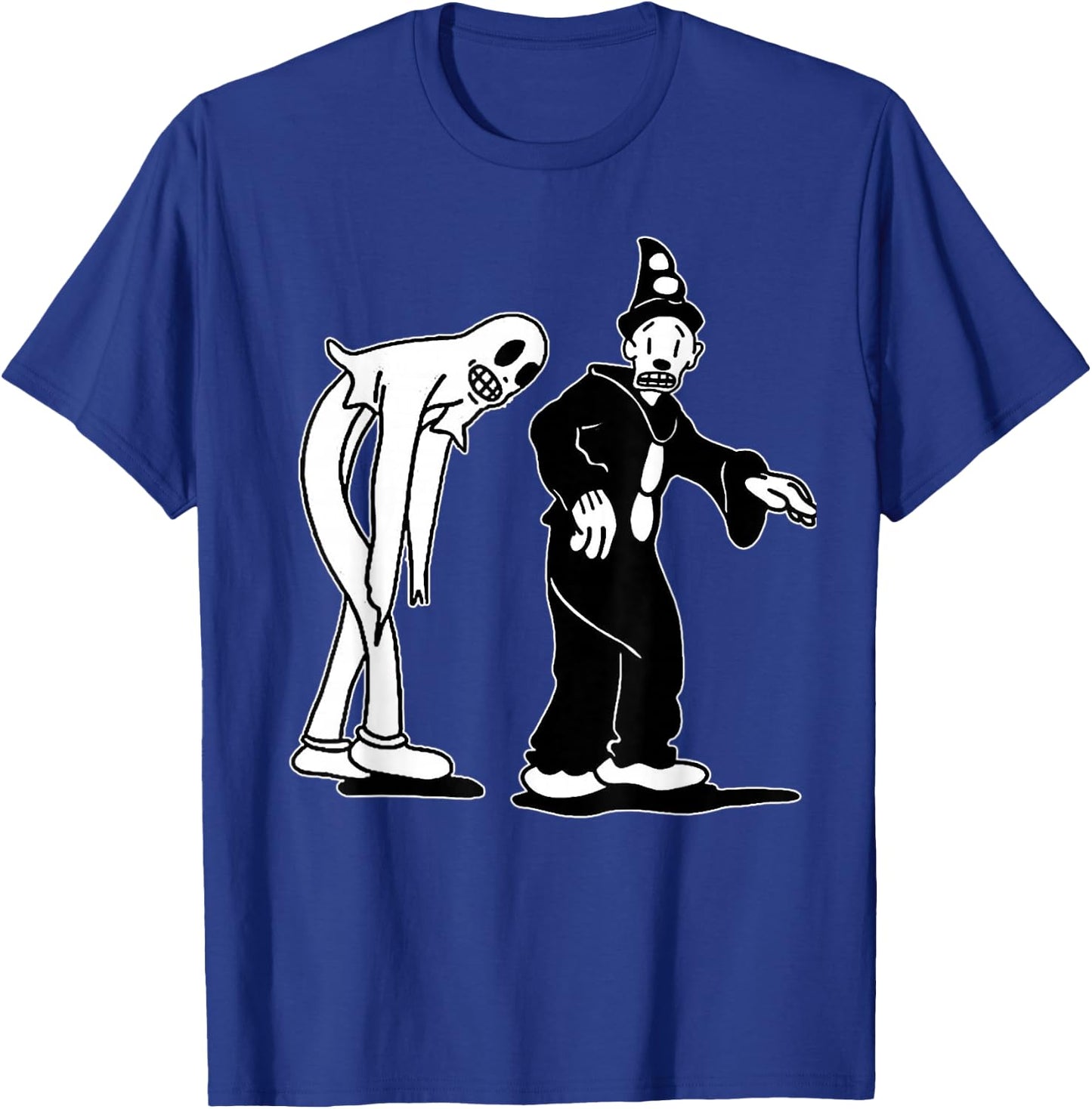 Koko the Clown and Ghost Creeping T-Shirt - T-Shirt | Royal