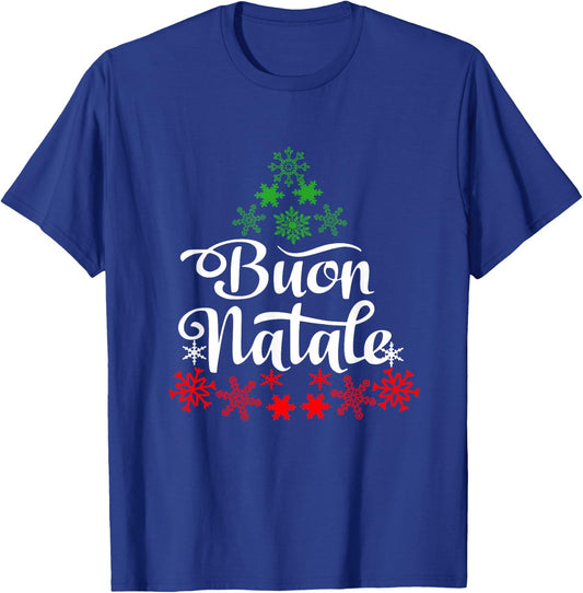 Italian Family Christmas Buon Natale tree T-Shirt - T-Shirt | Royal