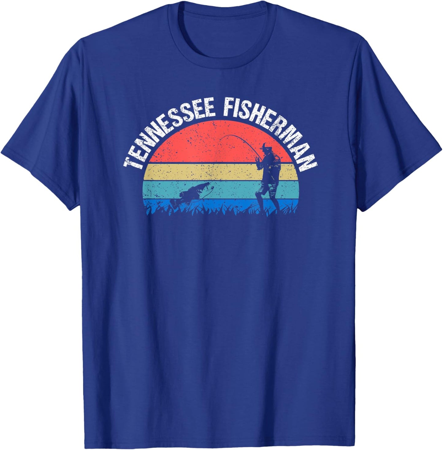 Tennessee Fisherman Funny Fishing T-Shirt - T-Shirt | Royal