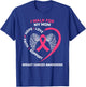 Pink In Memory Of I Walk For My Mom Breast Cancer Awareness T-Shirt - T-Shirt | Royal