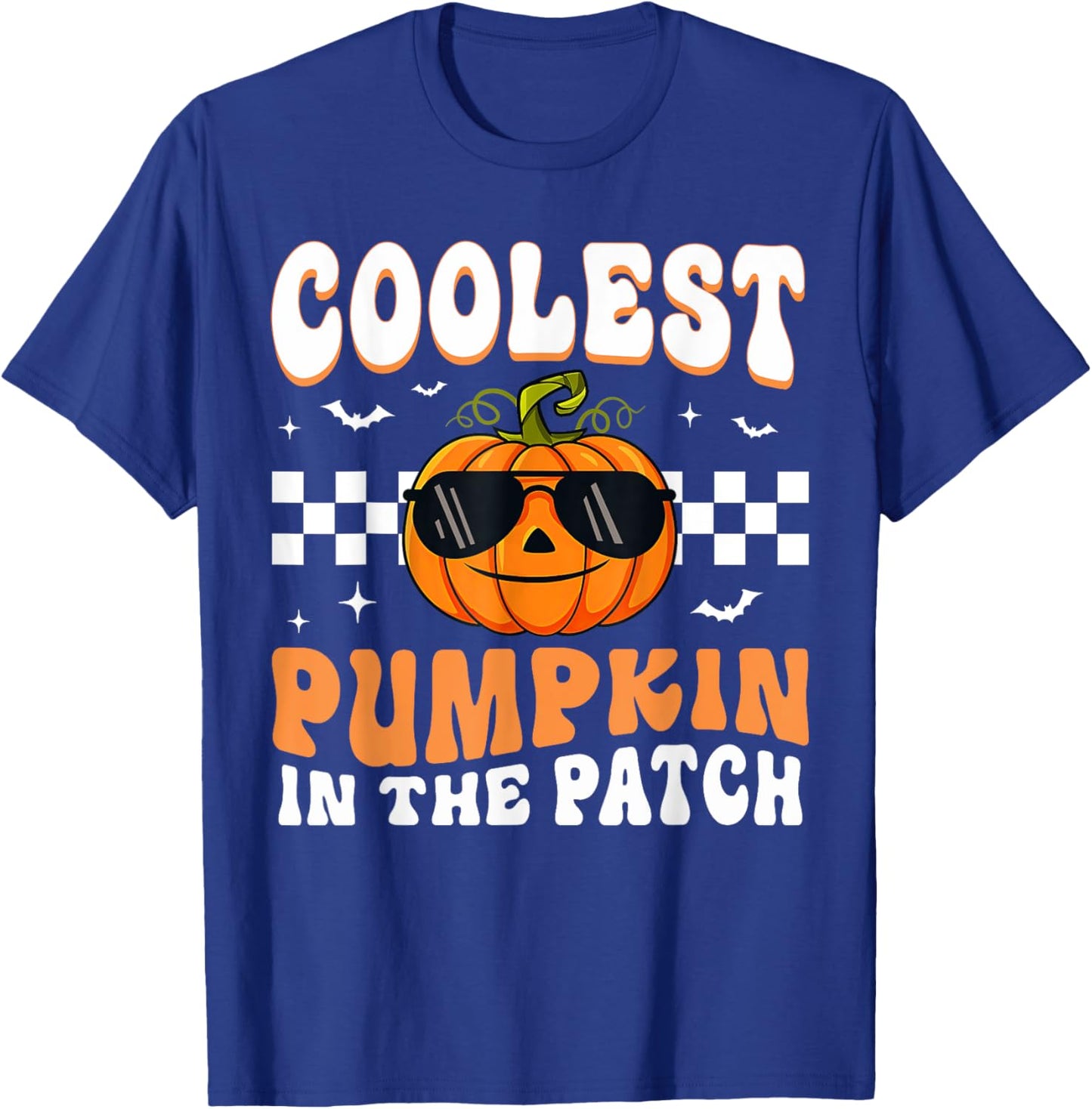 Coolest Pumpkin In The Patch Halloween Boys Girls Halloween T-Shirt - T-Shirt | Royal