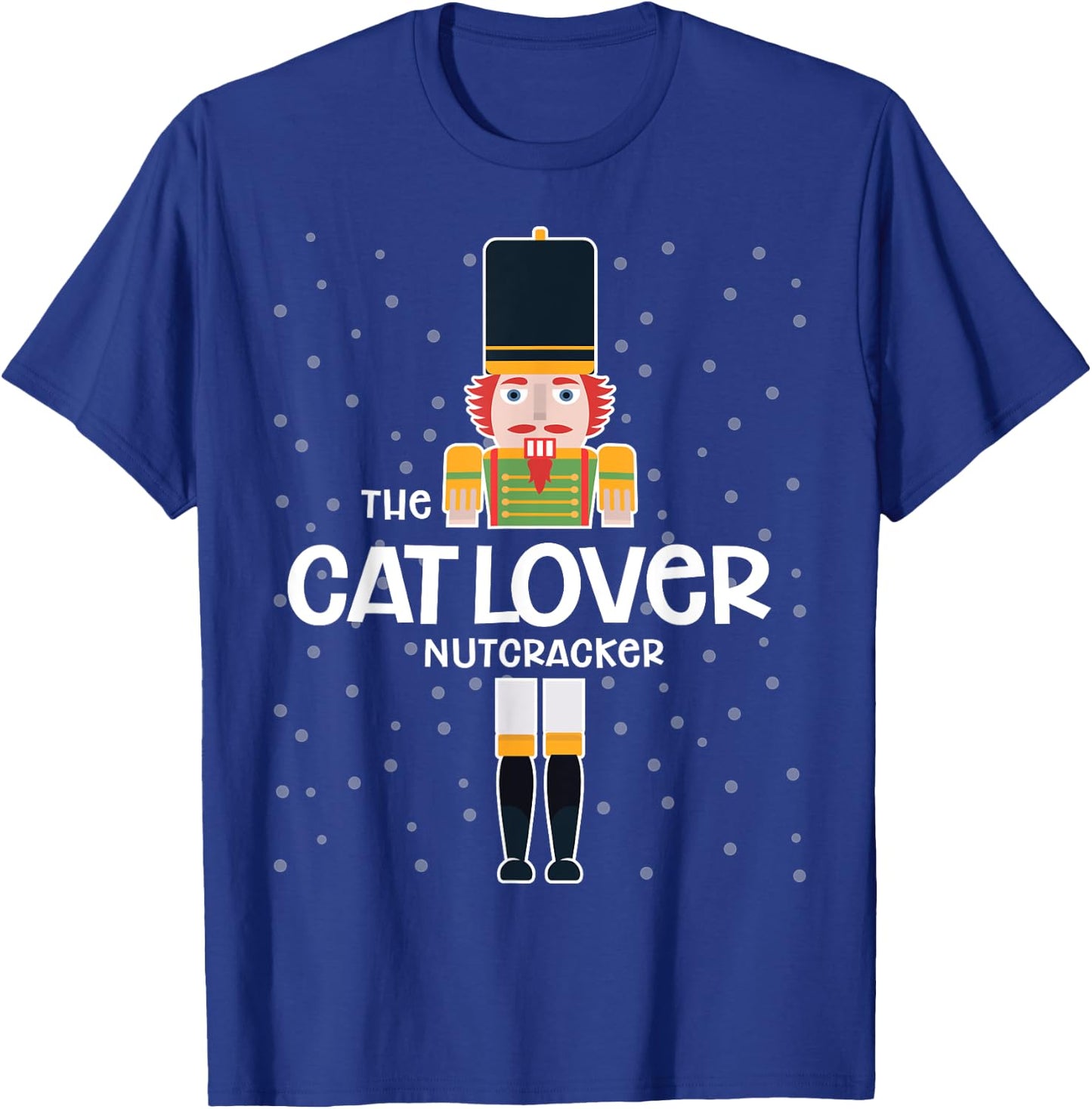 Cat Lover Nutcracker Family Matching Funny Pajama Men Women Kids T-Shirt - T-Shirt | Royal