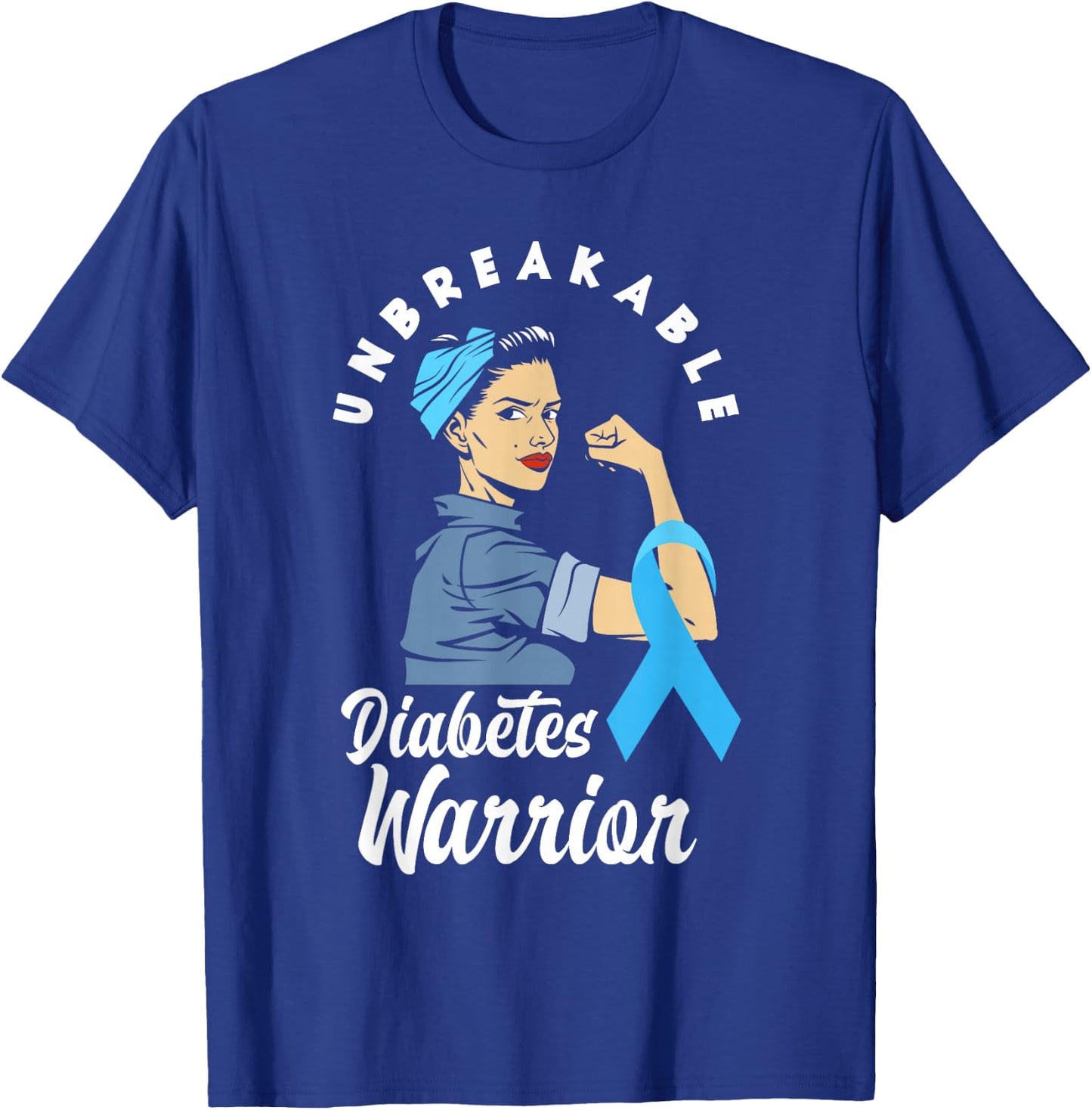 Diabetes Warrior Diabetic T1D Diabetes Awareness T-Shirt - T-Shirt | Royal
