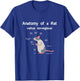 Anatomy of Pet Rat T shirt - Funny Rat Rodent Pet Shirt T-Shirt - T-Shirt | Royal