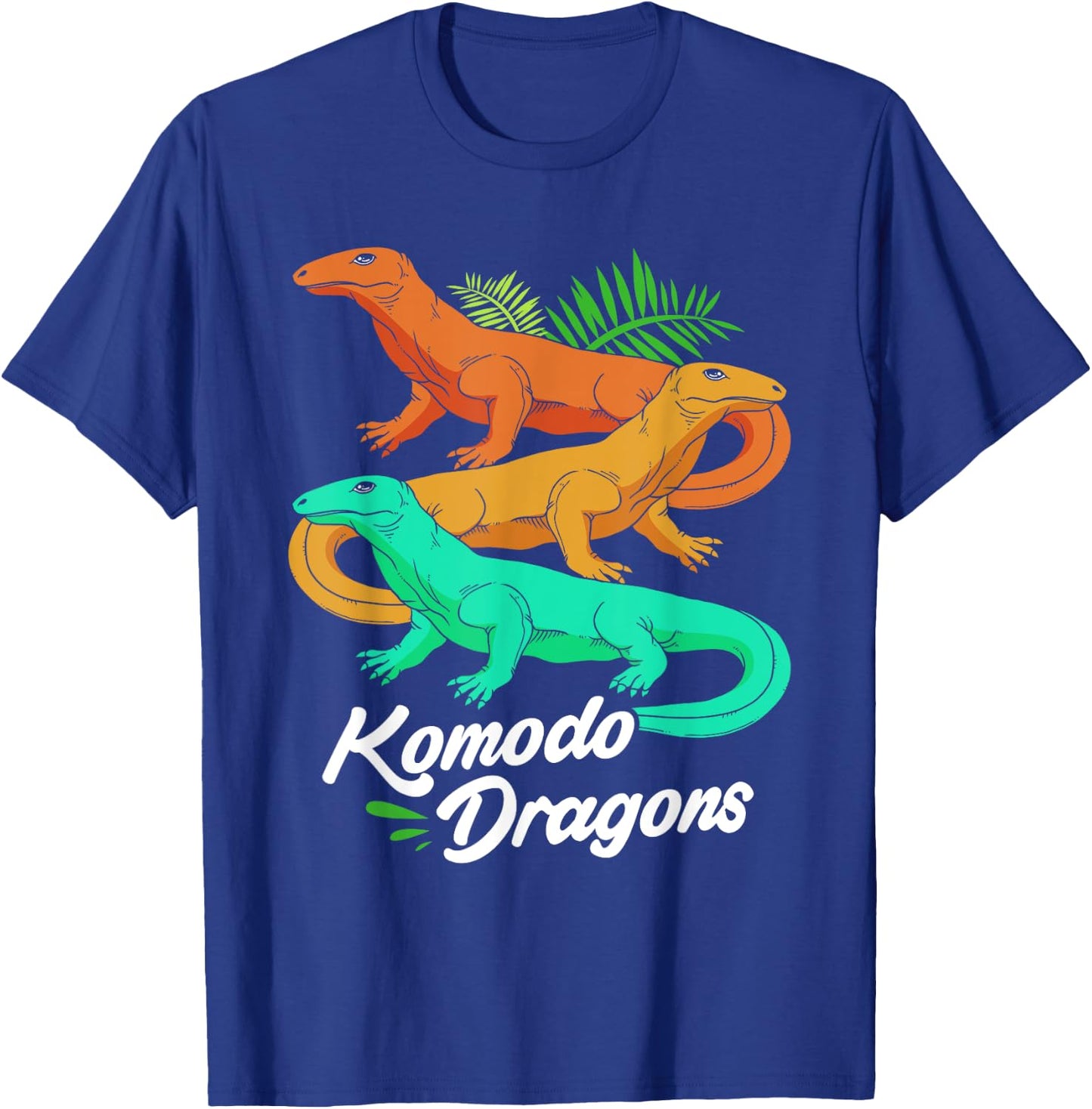 Reptiles Lizards Team Komodo Dragons T-Shirt - T-Shirt | Royal