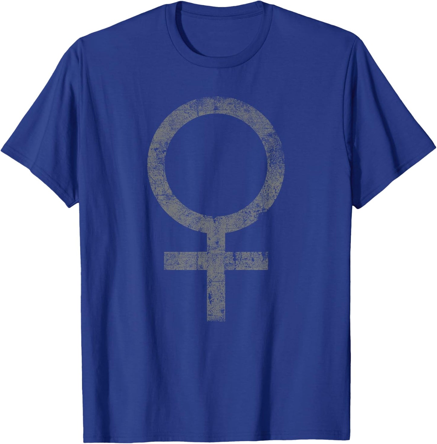 Women's Vintage Female Symbol Grunge Feminism Gift T-Shirt - T-Shirt | Royal